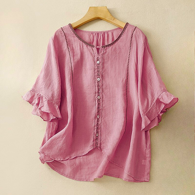 LILA COTTON BLOUSE