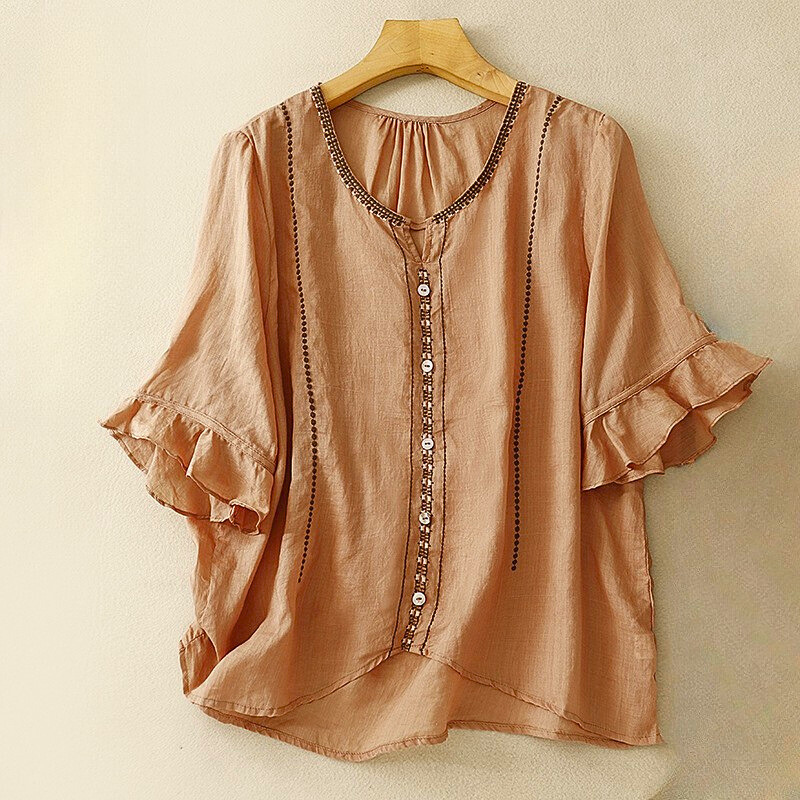 LILA COTTON BLOUSE