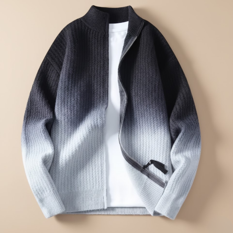 BERNO GRADIENT KNIT JACKET