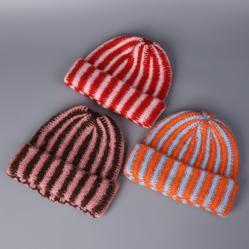 ARLO STRIPED KNIT BEANIE