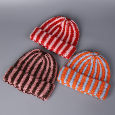 ARLO STRIPED KNIT BEANIE