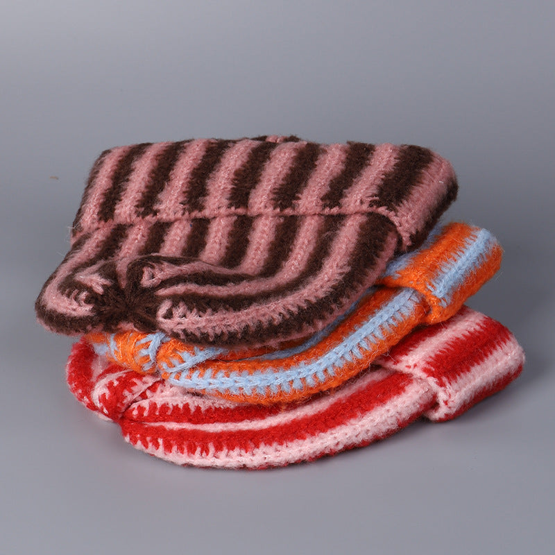 ARLO STRIPED KNIT BEANIE