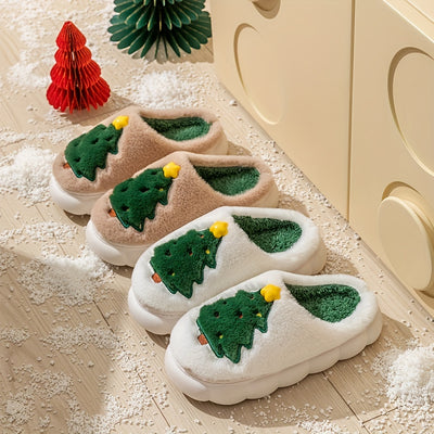 SNOWY PINE SLIPPERS