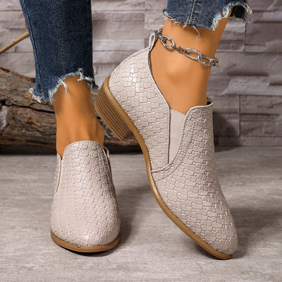 LORENA LOW BLOCK ANKLE BOOTS