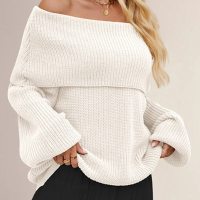 VEROLA OFF-SHOULDER SWEATER