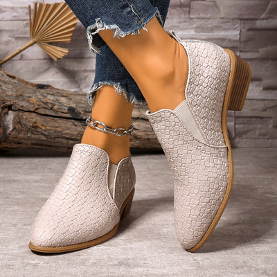 LORENA LOW BLOCK ANKLE BOOTS