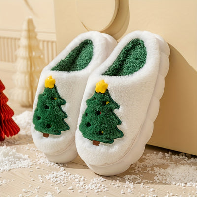 SNOWY PINE SLIPPERS