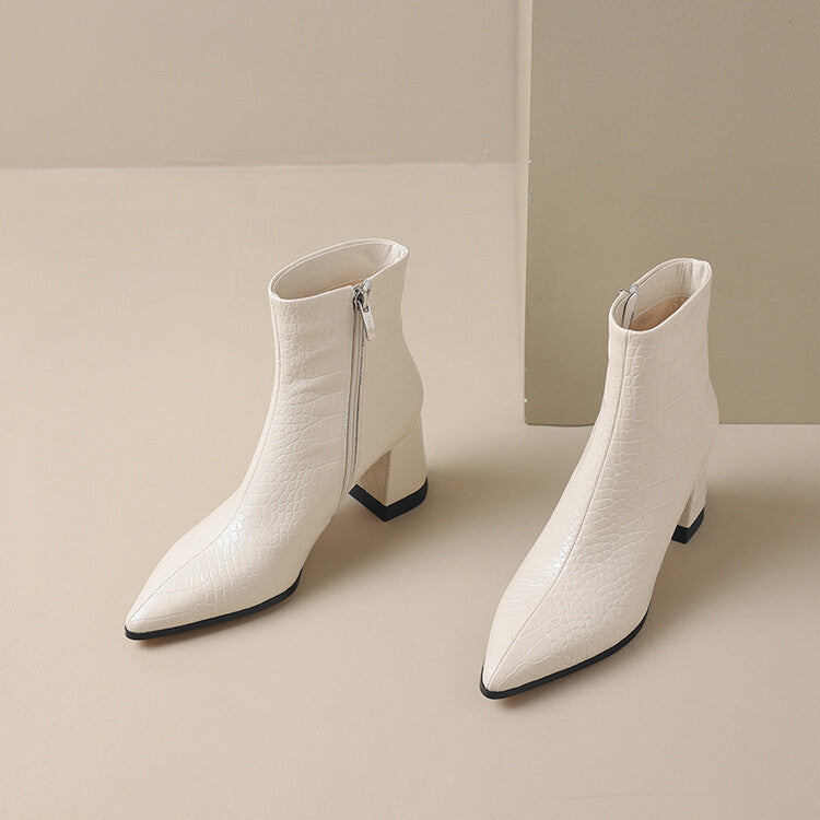 VIERRA LEATHER HEEL BOOTS