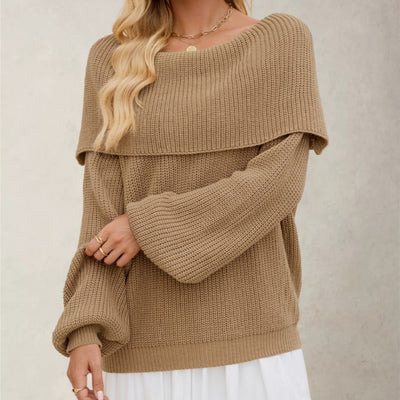 VEROLA OFF-SHOULDER SWEATER