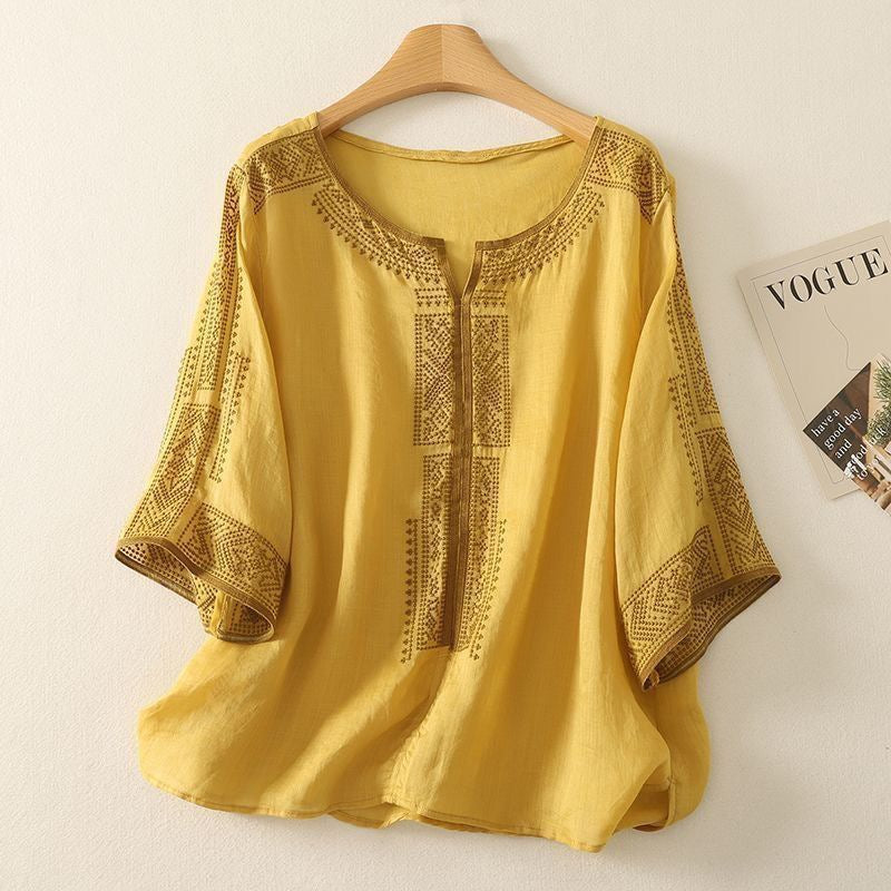 ZAFIRA LINEN BLOUSE