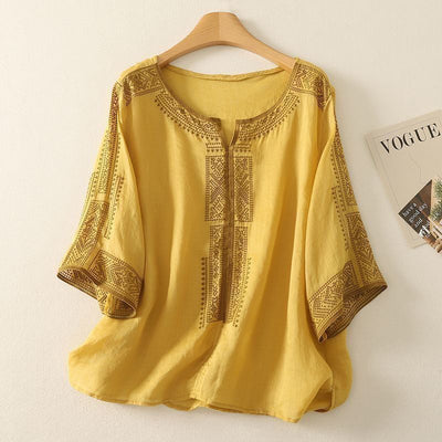 ZAFIRA LINEN BLOUSE