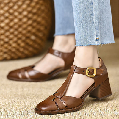 MARGO T-STRAP HEELS