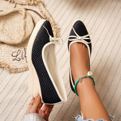 MALENA BOW WEDGE HEELS