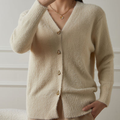 VELOUR SOFT KNIT CARDIGAN