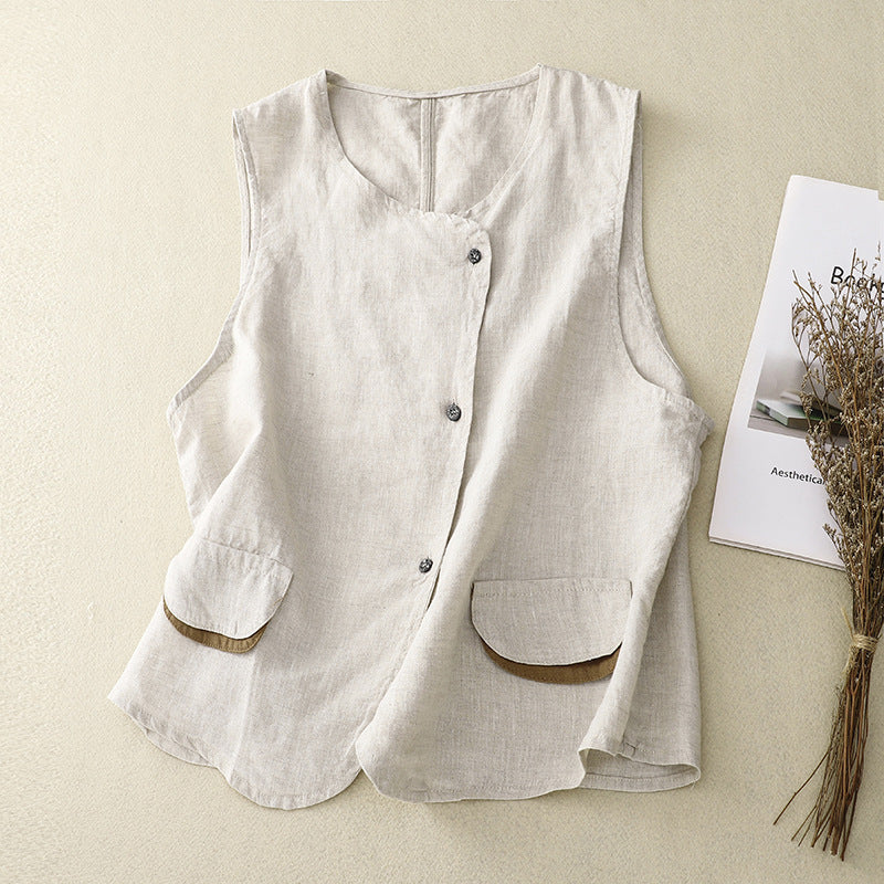 MARLA LINEN VEST