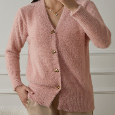 VELOUR SOFT KNIT CARDIGAN