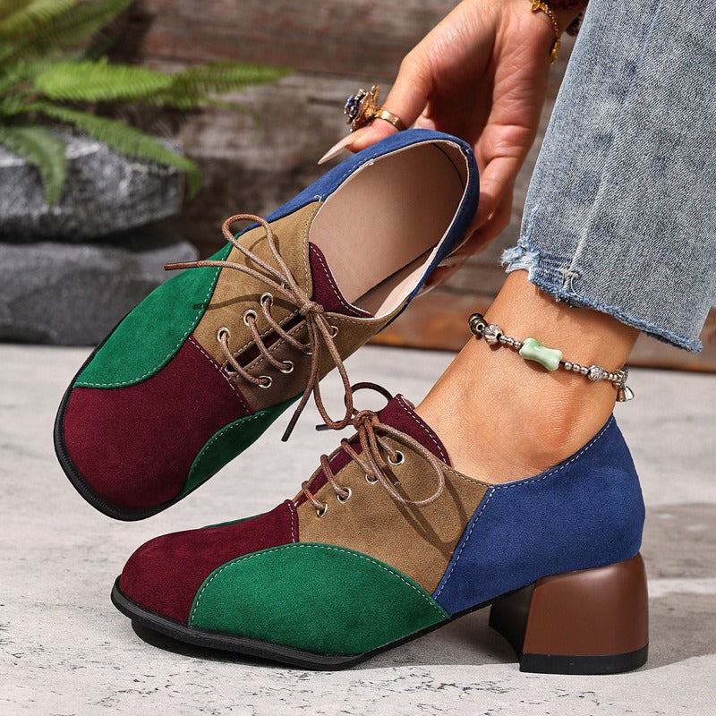 NOVA PATENT BLOCK HEELS