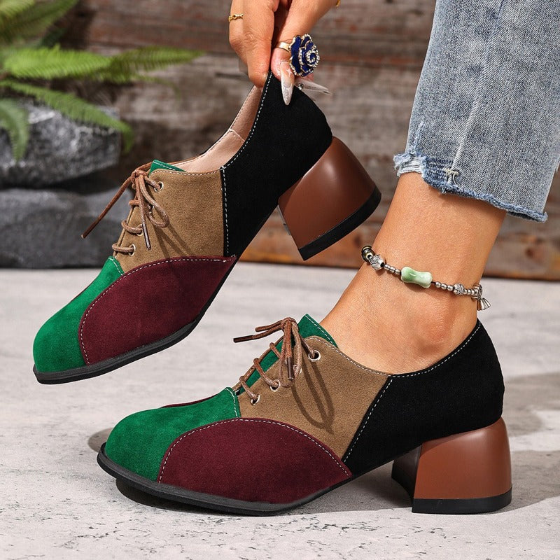 NOVA PATENT BLOCK HEELS