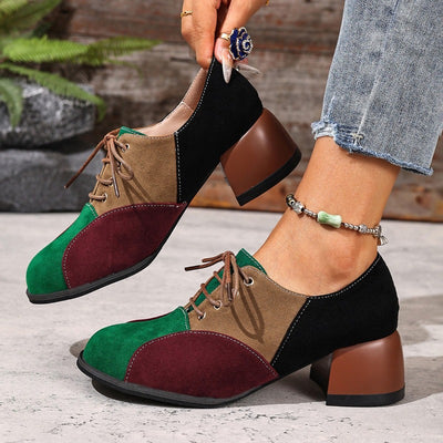 NOVA PATENT BLOCK HEELS