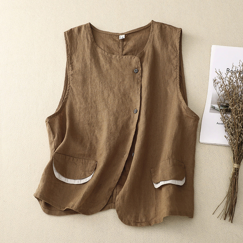 MARLA LINEN VEST