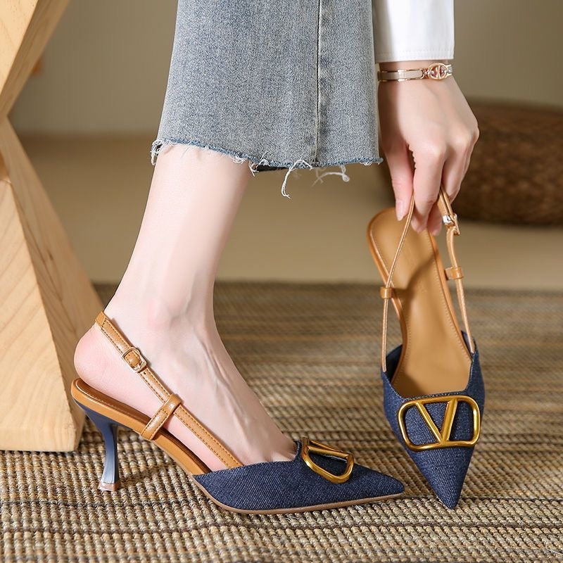 ARIELLE DENIM HEELS