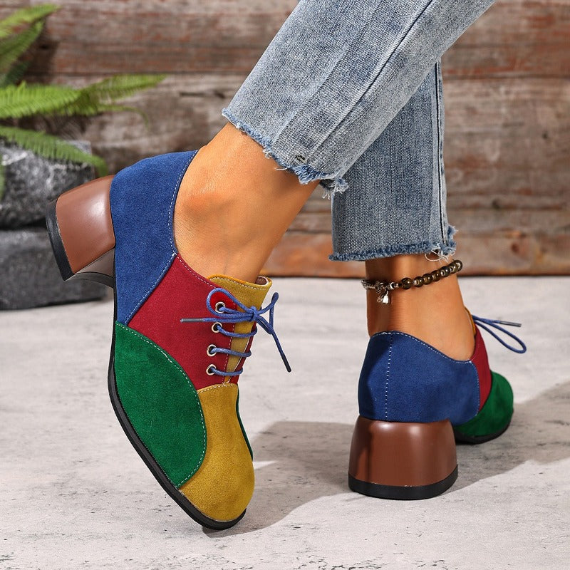 NOVA PATENT BLOCK HEELS