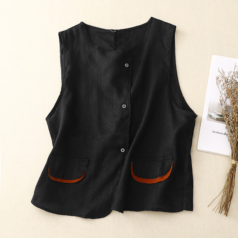 MARLA LINEN VEST