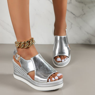ZOELLE SHINE WEDGE HEELS