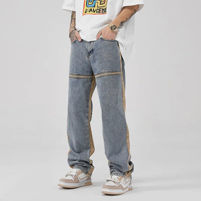 WASHED STRIPELINE JEANS