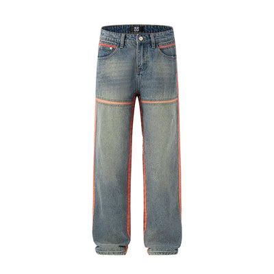 WASHED STRIPELINE JEANS
