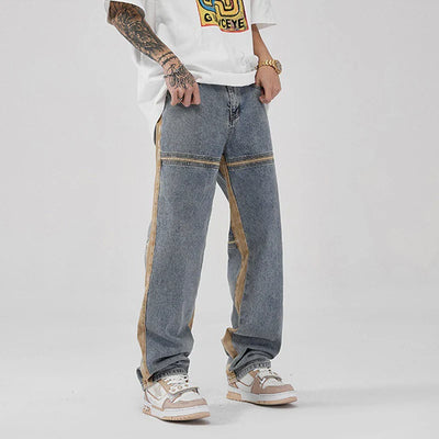 WASHED STRIPELINE JEANS