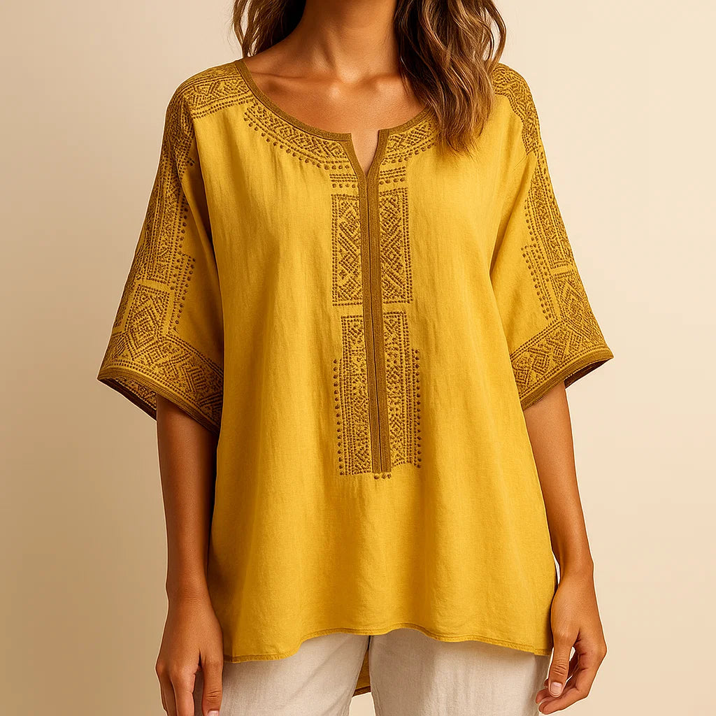 ZAFIRA LINEN BLOUSE