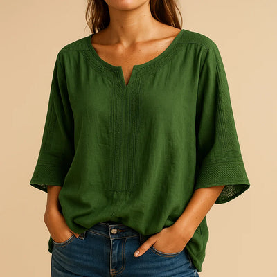 ZAFIRA LINEN BLOUSE