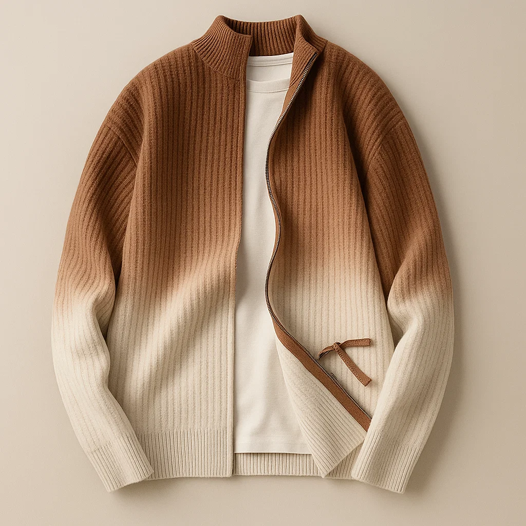 BERNO GRADIENT KNIT JACKET
