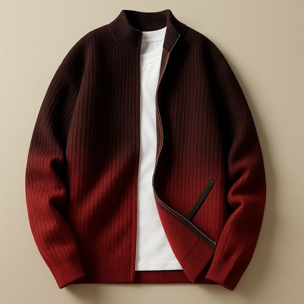 BERNO GRADIENT KNIT JACKET