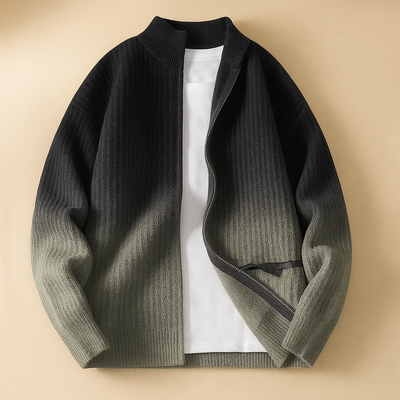 BERNO GRADIENT KNIT JACKET