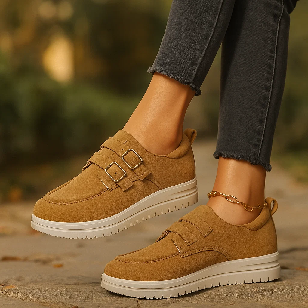 MORELA SUEDE BUCKLE SHOES