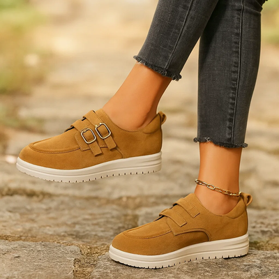 MORELA SUEDE BUCKLE SHOES