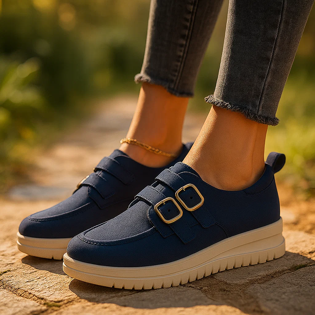 MORELA SUEDE BUCKLE SHOES