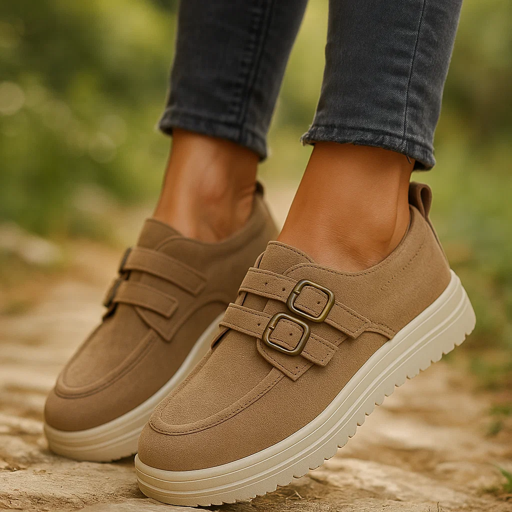 MORELA SUEDE BUCKLE SHOES